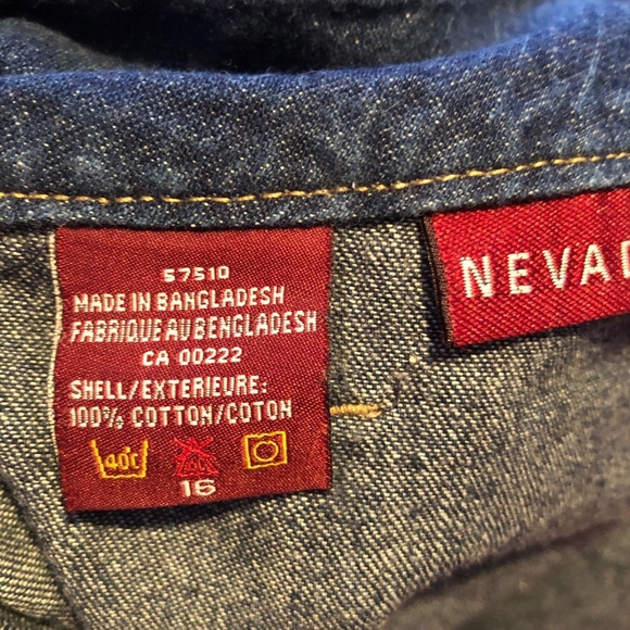 Nevada size 16 Jean skort. Zipper, belt holders, slits in sides, - Picture 7 of 8